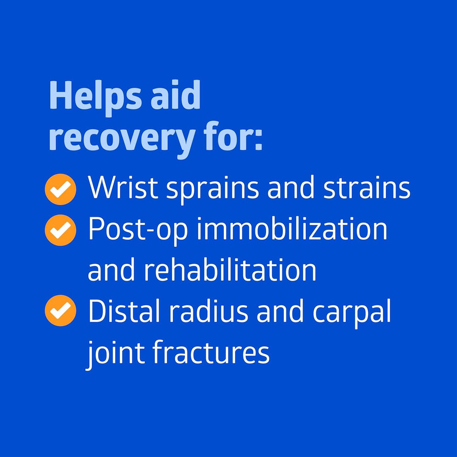Medline Wrist and Forearm Splints, Medium, 10", Right Arm, for Immobilization and Support