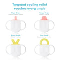 Frida Baby Silicone Teething Toys, 4-in-1 Teether for Babies & Infants, Teething Relief for 0-18 Months, Not-Too-Cold-to-Hold Baby Teether, BPA-Free