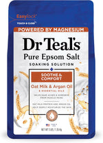 Dr Teal's Epsom Salt Magnesium Soak, Soothe & Comfort with Oat Milk & Argan Oil, 3 lbs