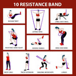 LEEKEY Resistance Bands for Workout, Exercise Bands with Door Anchor, Pull Up Assistance