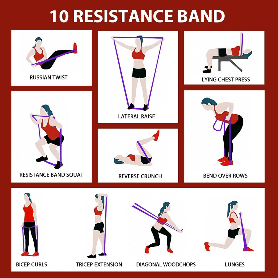 LEEKEY Resistance Bands for Workout, Exercise Bands with Door Anchor, Pull Up Assistance