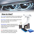Car Headlight Restoration Polishing Kits Headlamp Repair Kits Car Light Polisher Cleaning Kits Ceramic Coating Spray Shiny Stuff Headlight Cleaner-6.3Fl.Oz