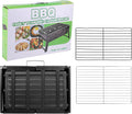 Uten Charcoal Grill, BBQ Grill Folding Portable Lightweight smoker Grill, Barbecue Grill Small desk Tabletop Outdoor Grill for Camping Picnics Garden Beach Party 17''x11.6''x 2.6''