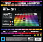 HUES and CUES - Vibrant Color Guessing Board Game for 3-10 Players Ages 8+, Connect Clues and Guess from 480 Color Squares