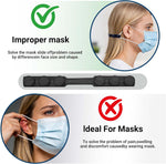 5Pcs Silicone Mask Holder Mask Ear Saver, Face Mask Extender Strap, Face Mask Holder to Protect Ears, Mask Straps for Back of Head, Adjustable Ear Savers for Face Masks, Soft Reusable Extension Bands