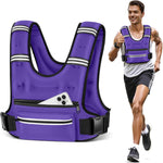 Adjustable Weighted Vest with Storage Pockets - Perfect for Workout, Running, Walking
