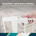 Safety 1st Easy Install Walk-Thru Baby Gate with Door – White, 28” Tall, Fits 29”–38” Doorways