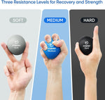 FitBeast Grip Strength Trainer - 6-Piece Hand Therapy Set for Strength, Recovery & Stress Relief