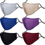 PAGE ONE Reusable Cloth Face Masks Washable Adjustable Breathable Cotton Face Mask