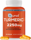 Qunol Turmeric Curcumin 2250mg, Black Pepper Extract, Supports Joint Health, 90 Capsules