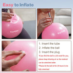 Small Exercise Ball, 9 Inch Mini Pilates Ball, Anti Burst and Slip Resistant Mini Yoga Ball for Stability, Fitness, Physical Therapy, Stretching & Core Strength Workout at Home Gym & Office