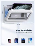 Lamicall Shower Phone Holder Waterproof - 480° Rotatable Retractable Adjustable Shower iPhone Case Holder, Bathroom Wall Phone Mount Stand Water Proof Anti Fog Case, Accessories for 4-7" Cellphones