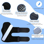 Finger Splint Universal Trigger Finger Brace for Broken Arthritis Pain Relief 2 Pack Black