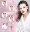 3Pcs Silicone Facemask Holder Reusable, Silicone Face Mask Holder Firming Facemask Holders for Sheet Masks, Wet Locking Avoid Evaporation Skincare Beauty Tool Pink Gold White