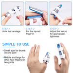 Sopito Finger Splint, 3PCS Finger Support Brace for Arthritis and Immobilization, Blue