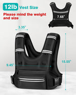 Adjustable Weighted Vest with Storage Pockets - Perfect for Workout, Running, Walking