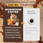 Mushroom Coffee Blend with 6 Adaptogenic Mushrooms for Energy and Immune Support