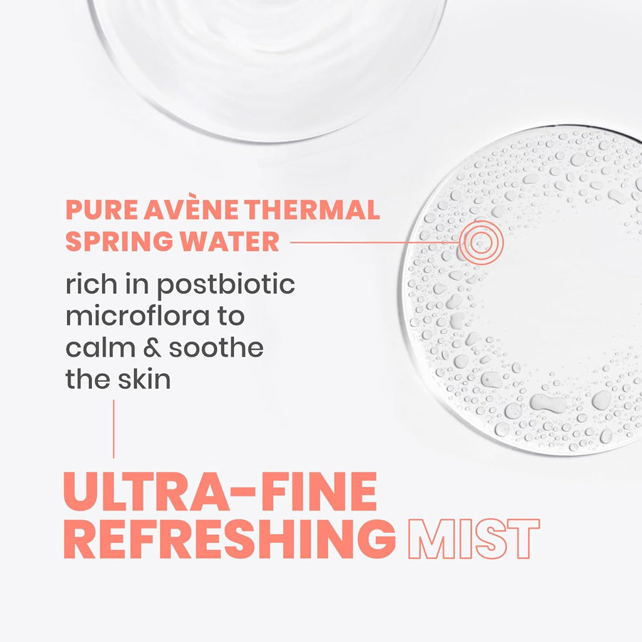 Avène Thermal Spring Water, Soothing Calming Facial Mist Spray for Sensitive Skin, Soothes, Softens + Calms Skin, Formulated with Mineral & Biological Properties