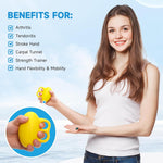 Fanwer Finger Exerciser Hand Squeeze Ball - Strength Trainer for Rehab, Arthritis, Carpal Tunnel
