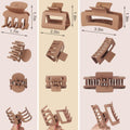 3 Styles Hair Clips for Women Small Medium Big Claw Clips for Thin Thick Hair 12 Pcs Hair Claw Clips Hair Clips Combination Hair Accessories for Women (Brown)