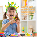 Caydo 200 PCS Thick Pipe Cleaners Craft Supplies Multi-Color Chenille Stems for Art and Craft Projects Creative DIY Decorations (12inch x 6mm)