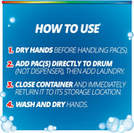 Purex 4-in-1 Oxi Power + Odor Fighter Laundry Detergent Pacs, Fresh Morning Burst, 56 Count