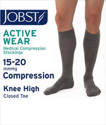 JOBST ActiveWear 15-20 mmHg Knee High Compression Socks for Men and Women