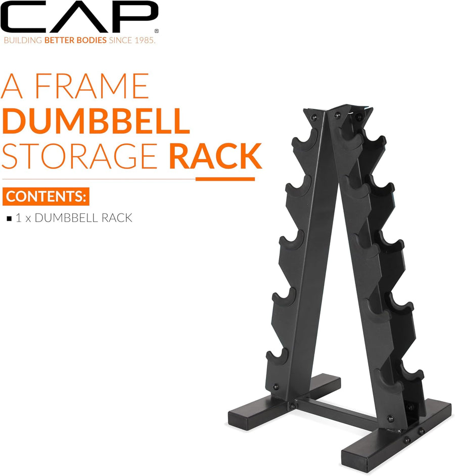 CAP A-Frame Dumbbell Rack | Holds Up to 200 lbs, Durable Steel