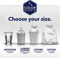 Color Scents Small Trash Bags - 4 Gallon, 80 Bags (1 Pack of 80 Count), Twist Tie - Lavender Bag with Lavender Scent with Microban