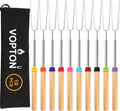 10 Pcs Marshmallow Roasting Sticks for Fire Pit Long 32Inch, Smores Sticks Skewers, Smores Kit for Fire Pit, Premium Telescoping Hot Dog Roasting Sticks for Campfire Accessories Outside Camping VOPTON