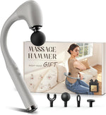 FVZ Massage Gun with Upgraded Extension Handle, 10MM Deep Tissue Massager for Pain Relief