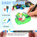 Betem Acrylic Paint Markers, Dual Tip 24 Colors Acrylic Paint Pens with Brush Tip and Fine Point, Art Supplies for Rock, Wood, Canvas, Stone, Glass, Ceramic, Rock Painting