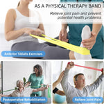 Resistance Bands for Workout, Physical Therapy, Yoga, Pilates - Latex Free Set
