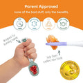 NumNum Baby Spoons Set, Baby Essentials Pre-Spoon GOOtensils for 6+ Months, First Stage Self-Feeding Spoons for Baby Led Weaning (BLW), Silicone Toddler Utensils, BPA-Free, 2 Pack Blue/Orange