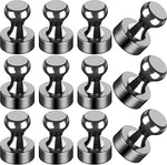 LOVIMAG Fridge Magnets 12Pcs Refrigerator Whiteboard Small Strong Magnet Classroom Kitchen Accessories Decorative Locker Set Decor Must Haves Office Calendar Refrigerador Magnetic Cute Crafts Black