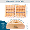TheraFlow Wooden Foot Roller for Plantar Fasciitis Relief and Neuropathy Pain