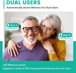 Oklar Upper Arm Blood Pressure Monitor with Large Display and Adjustable Cuff