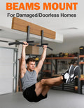 Fitarc Joist Mount Pull Up Bar - Heavy Duty Steel Ceiling Chin Up Rack for Home Gym