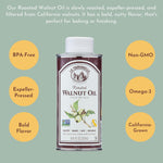 La Tourangelle, Roasted Walnut Oil, Plant-Based Source of Omega-3 Fatty Acid, Cooking, Baking, & Beauty, 16.9 Fl Oz