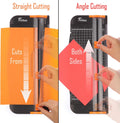 Firbon A4 Paper Cutter 12 Inch Titanium Paper Trimmer Scrapbooking Tool with Automatic Security Safeguard and Side Ruler for Craft Paper, Coupon, Label and Cardstock (Black)