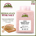 Himalayan Chef Pink Himalayan Salt Fine Grain, 5 lbs Plastic Jar - Pure, Natural, Kosher, Non-GMO, Mineral-Rich, for Cooking, Seasoning, Baking, Table Use