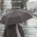 SIEPASA Compact Travel Umbrella - Windproof Auto Open/Close, Small Folding Umbrella for Rain - Lightweight & Durable with Fiberglass Frame, Waterproof Canopy - Fits Backpack, Purse, Suitcase. (Black)