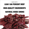 Old Trapper Beef Jerky, Old-Fashioned 8 Ounce Bag, Tender Meat Snacks for Lunches or Between Meals, 11 Grams of Protein, Zero Grams of Fat, and 70 Calories per Serving (Pack of One)