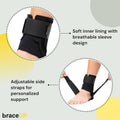 BraceUP Ankle Brace - Relieve Pain, Enhance Stability for Foot Pain, Sprained Ankle, Achilles Tendonitis
