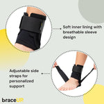 BraceUP Ankle Brace - Relieve Pain, Enhance Stability for Foot Pain, Sprained Ankle, Achilles Tendonitis