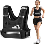 Adjustable Weighted Vest with Storage Pockets - Perfect for Workout, Running, Walking