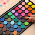 Artecho 48 Colors Watercolor Cake Set with 3 Brushes, Washable, Travel Design, Perfect for Card Making, Illustrations, Painting, Calligraphy
