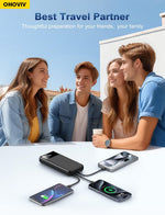Portable Charger Power Bank 50000mAh Battery Pack, 22.5W Fast Charging PowerBank with Built in Cables,Travel Camping Essential USB-C Portable Phone Charger for iPhone Samsung Pixel Android iPad