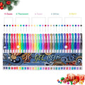 Gel Pens for Adult Coloring Books, 30 Colors Fine Point Gel Marker Pen with 40% More Ink for Drawing, Bullet Journaling, School Craft Supplies