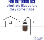 TERRO T380 Outdoor Reusable Fly Magnet Fly Trap - Poison Free Fly Killer and Trap with Bait